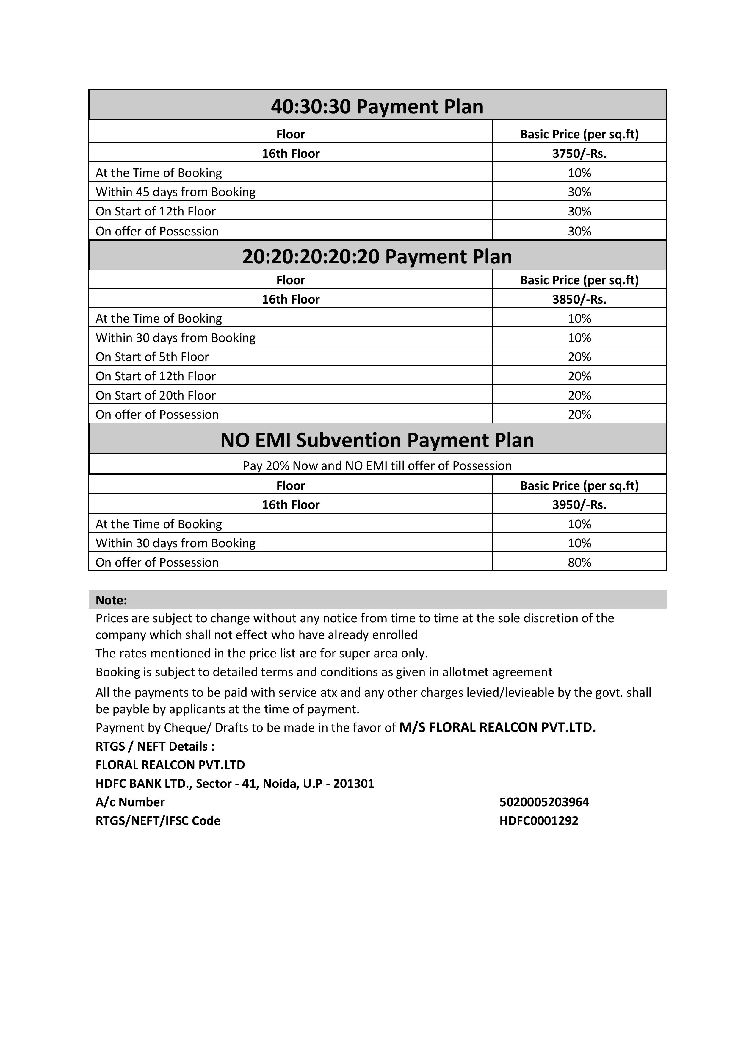 golf avenue payment plan